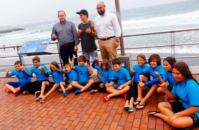 El Ayuntamiento felicita al surfista de Las Canteras Luis Díaz, el primer español en ganar el Vans Open of Surfing Junior de EEUU 
