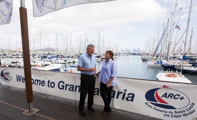 La ciudad y la Isla abren un punto de información turística para los navegantes que participan en las regatas ARC y ARC Plus 